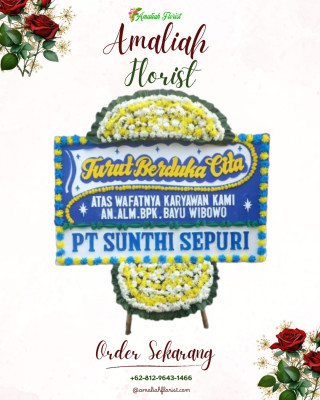 Papan Bunga Duka di Titisan